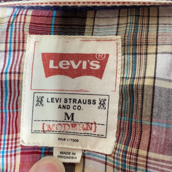 Vintage Levi’s Pearl Snap Button Western shirt size Medium - Picture 4 of 6